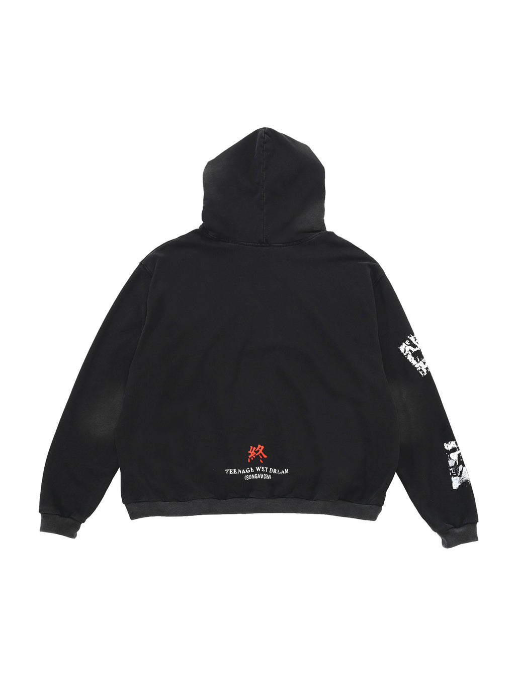 SONGAADON 24FW portrait washed hoodie
