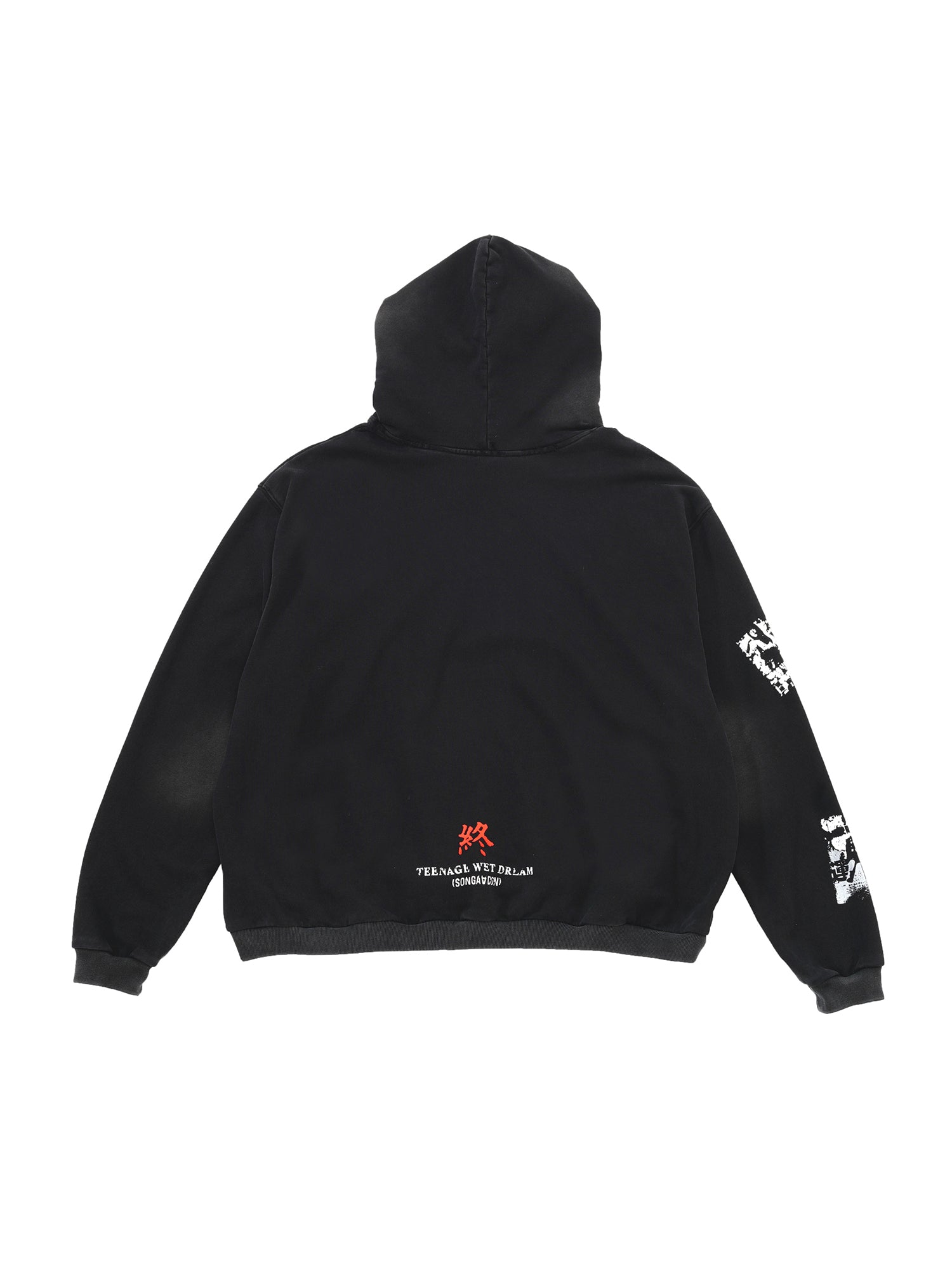 SONGAADON 24FW portrait washed hoodie