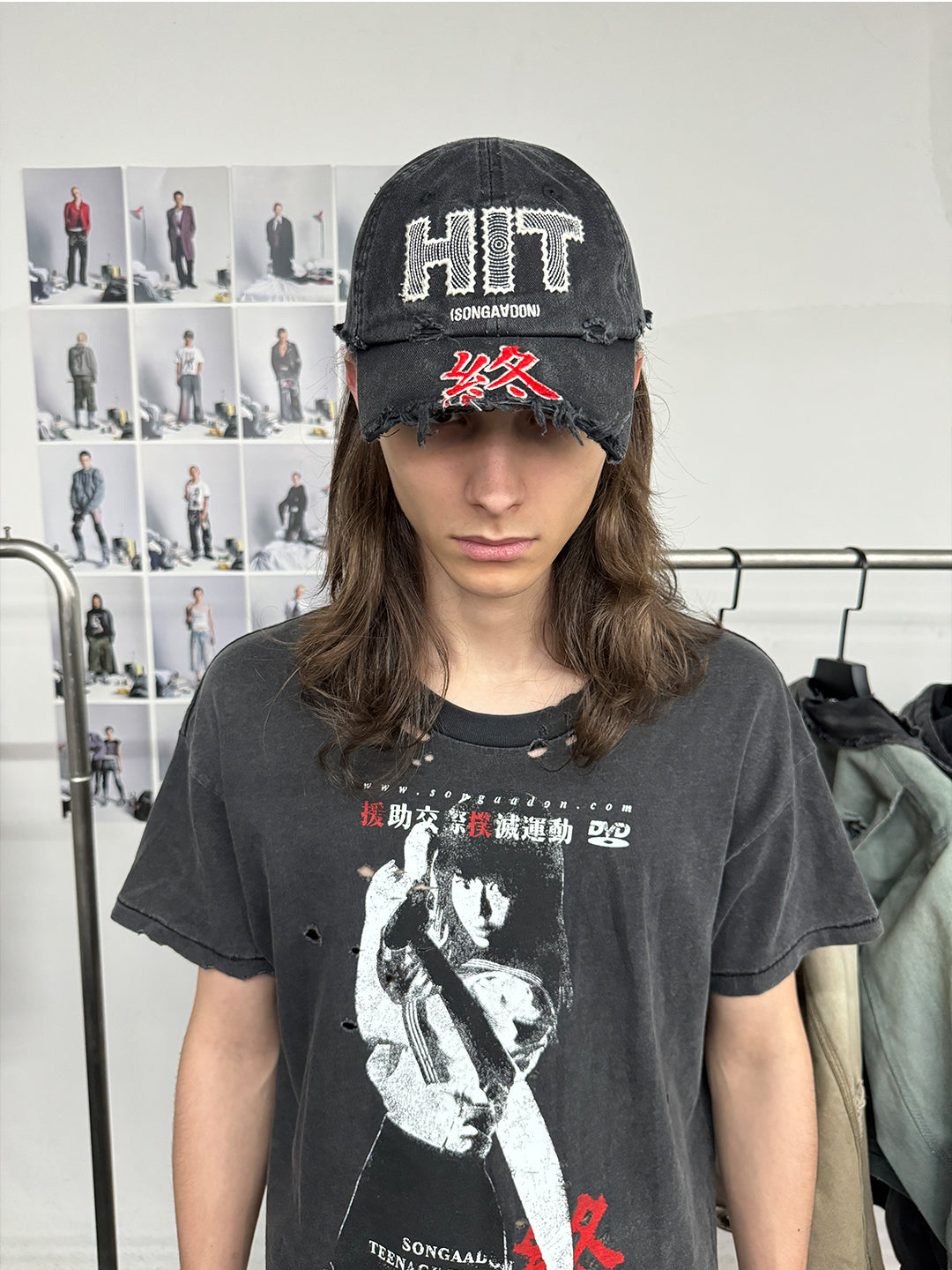 SONGAADON 24FW Vintage Trendy Embroidered Cap