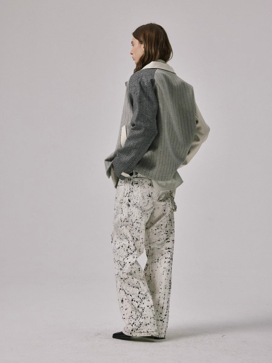 Amicus Animae white sleeved wool jacket