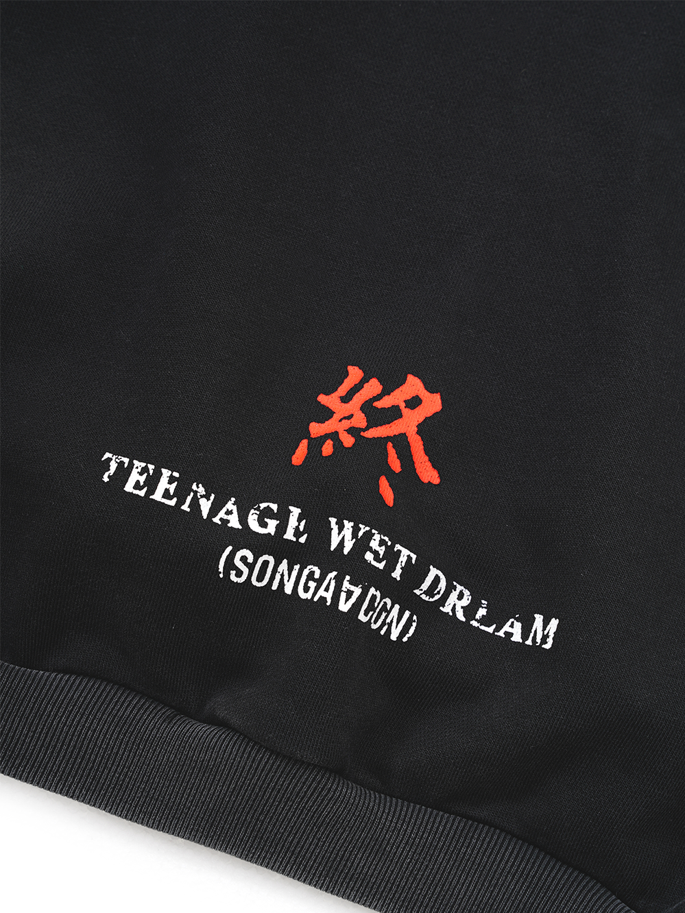 SONGAADON 24FW portrait washed hoodie