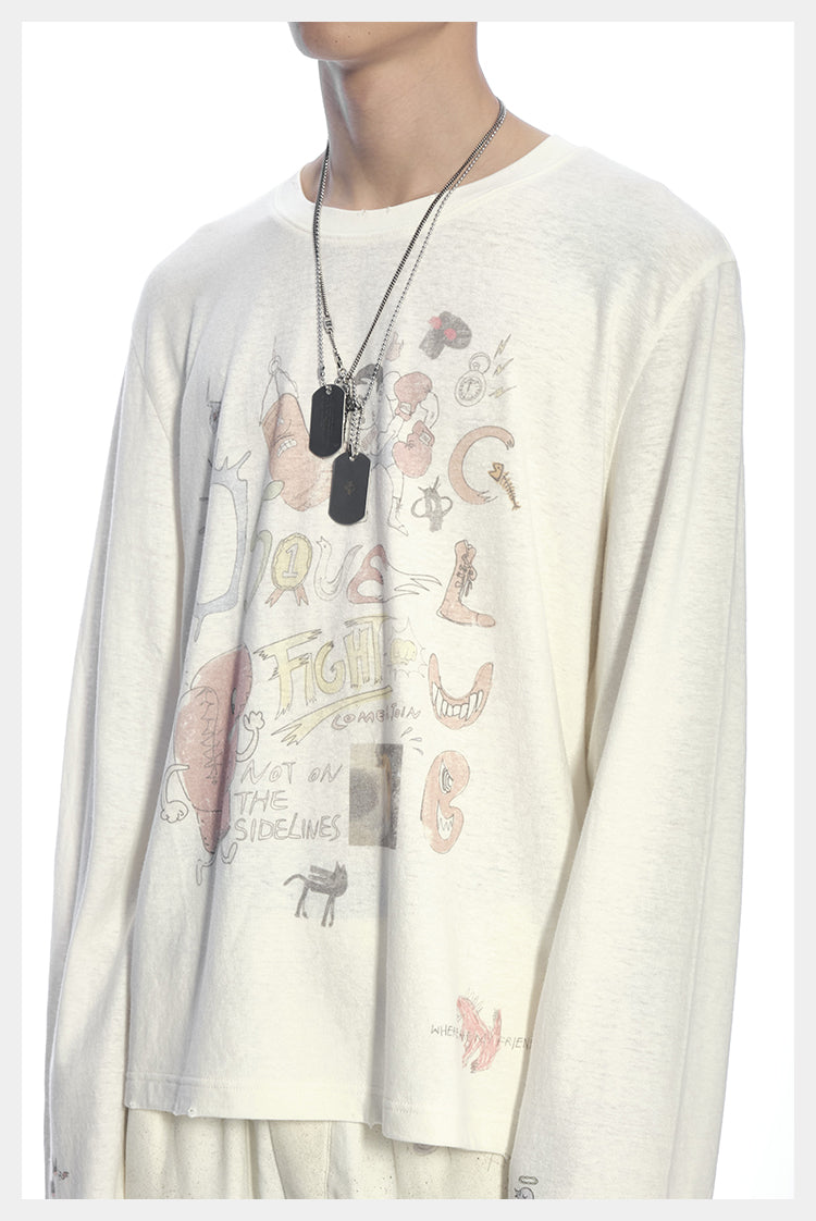 D5OVE Fight Club Long Sleeve TEE