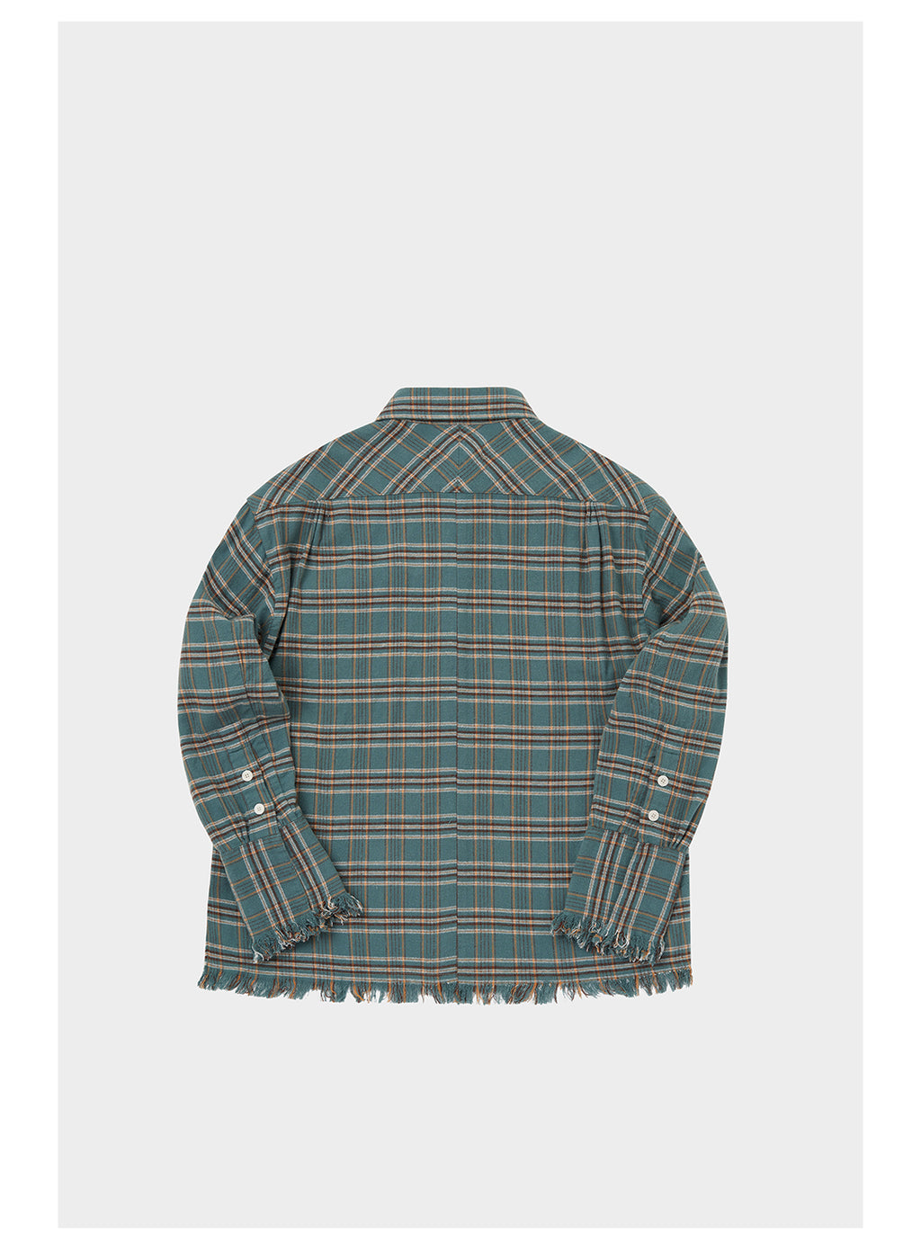 Amicus Animae dirty pink plaid flannel shirt jacket