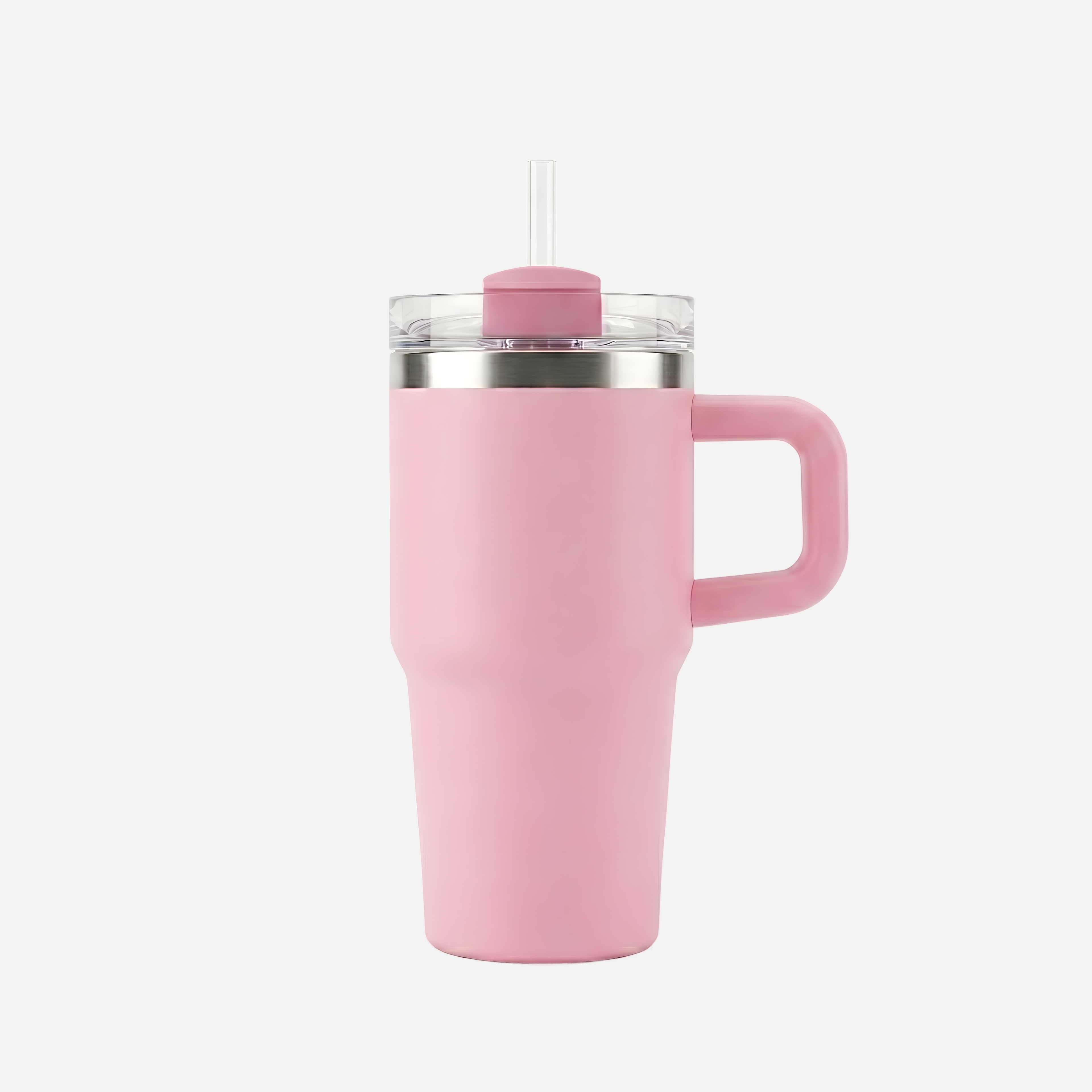 20oz Insulated Tumbler with Handle - White Travel Mug