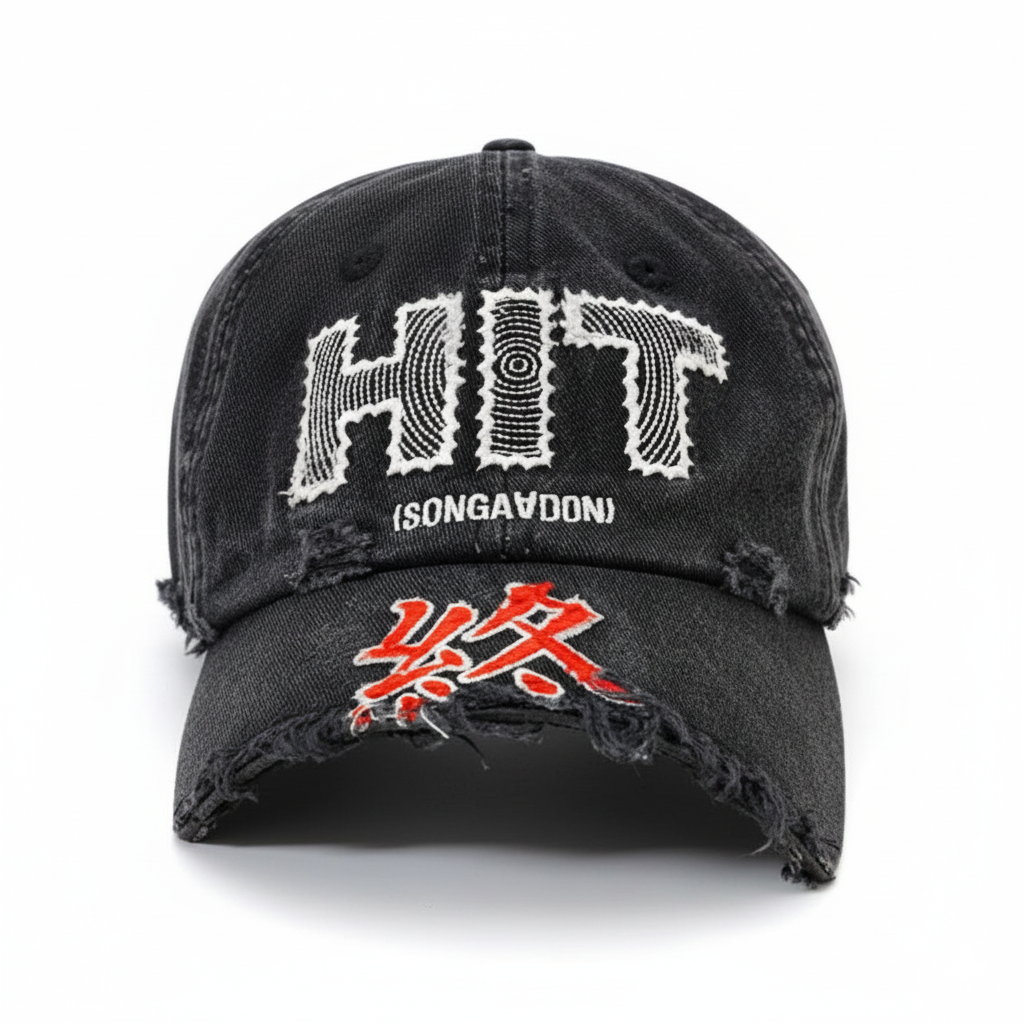 SONGAADON 24FW Vintage Trendy Embroidered Cap